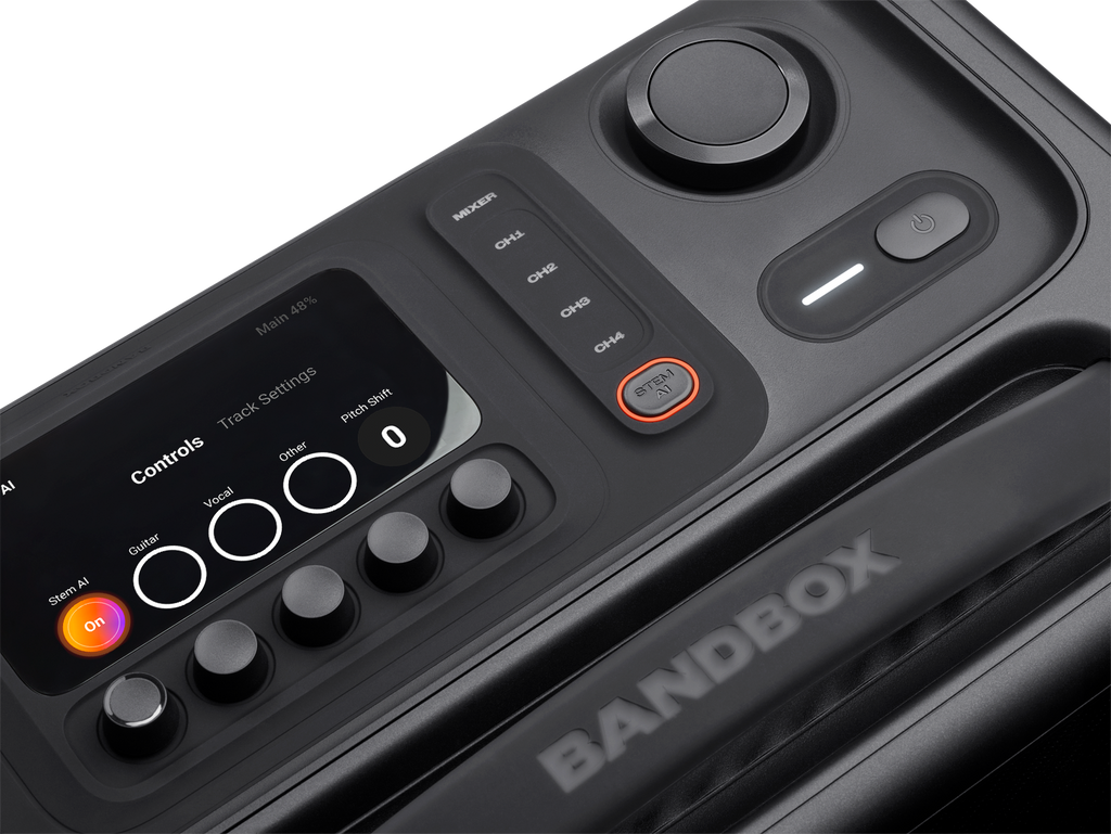 JBL BandBox Trio Portable AI-Powered Practice Amp and Bluetooth Speaker